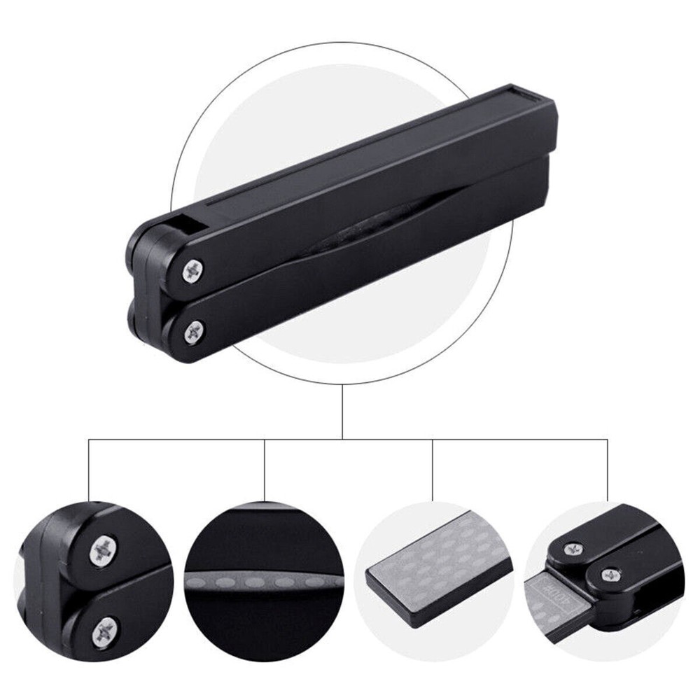 Portable Double-sided Fold Pocket Sharpener Diamond Knife Sharpening Stone Toolm