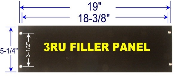 3U Steel Filler Panel