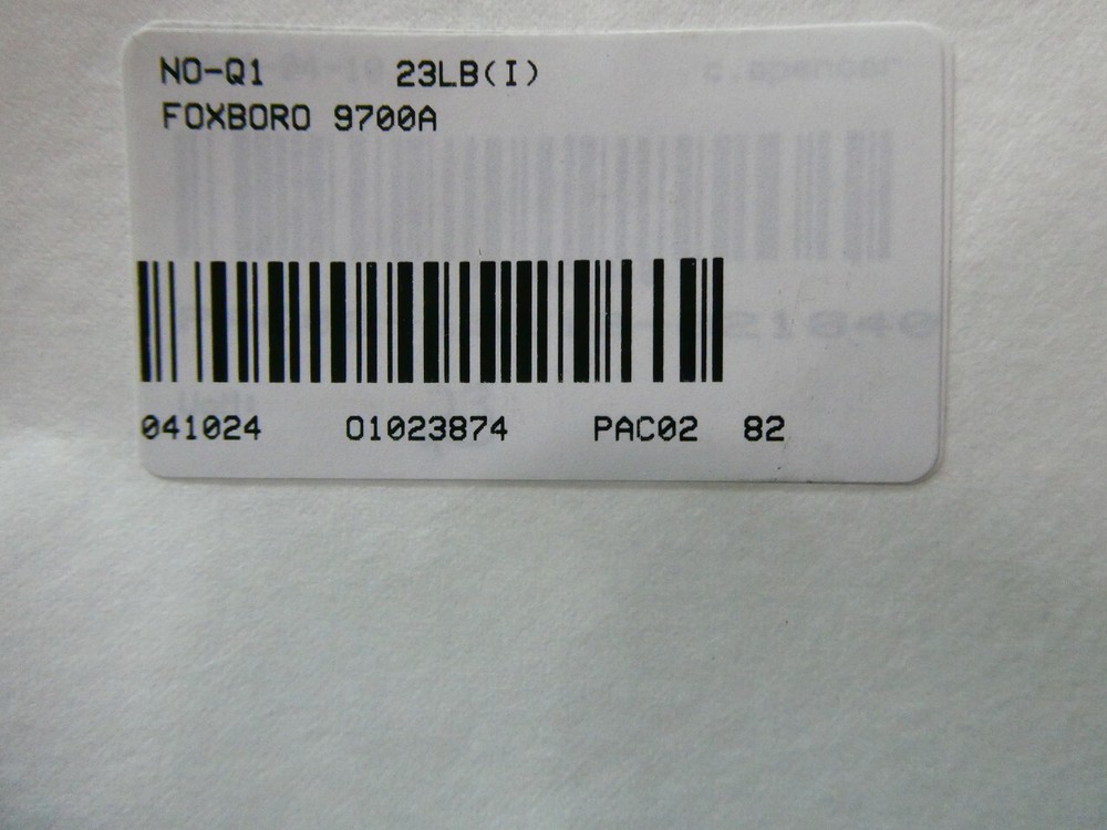 Foxboro 9700A Magnetic Flow Meter 1-1/2in