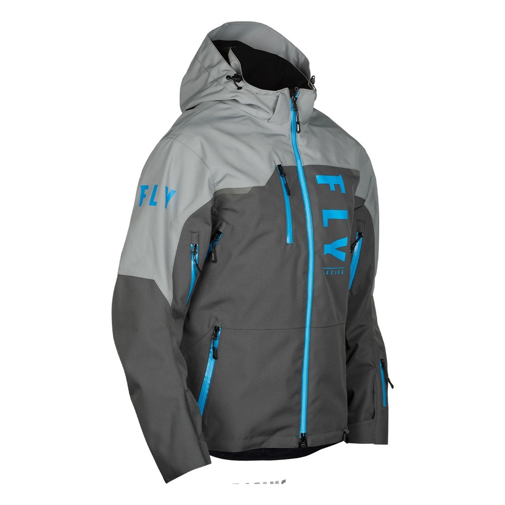 FLY Racing Carbon Jacket - Durable Weatherproof Ventilated Snowmobile Jacket