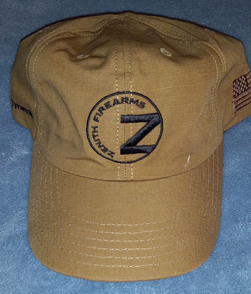NEW Zenith Firearms Sic Semper Tyrannis Brown Hat Cap OSFM Hook Loop Close AR