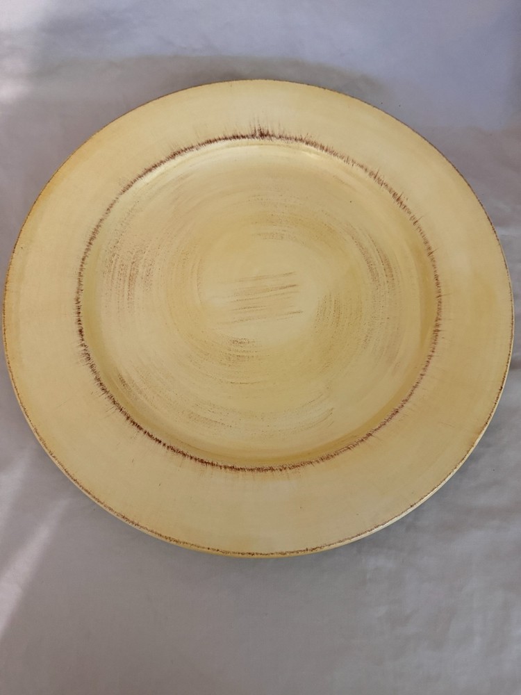 Tabletops Lifestyles “Big Is Great” Yellow Dinner Plate EUC