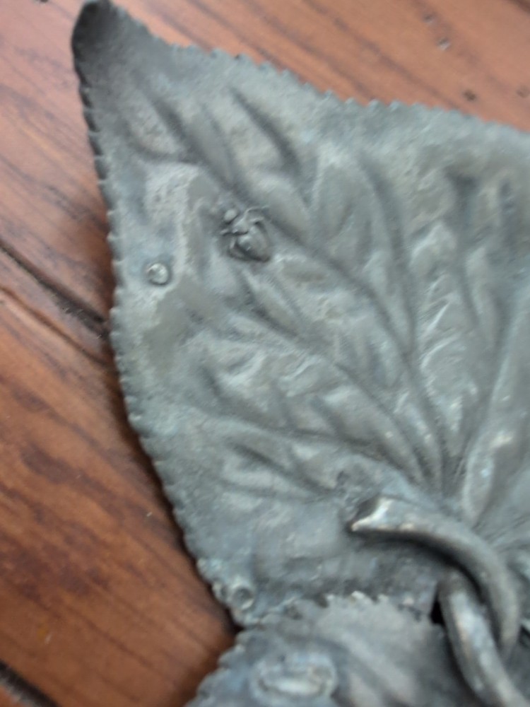 Hartford Silver Plated Quadruple Plate Trinket Dish Leaf Pattern
