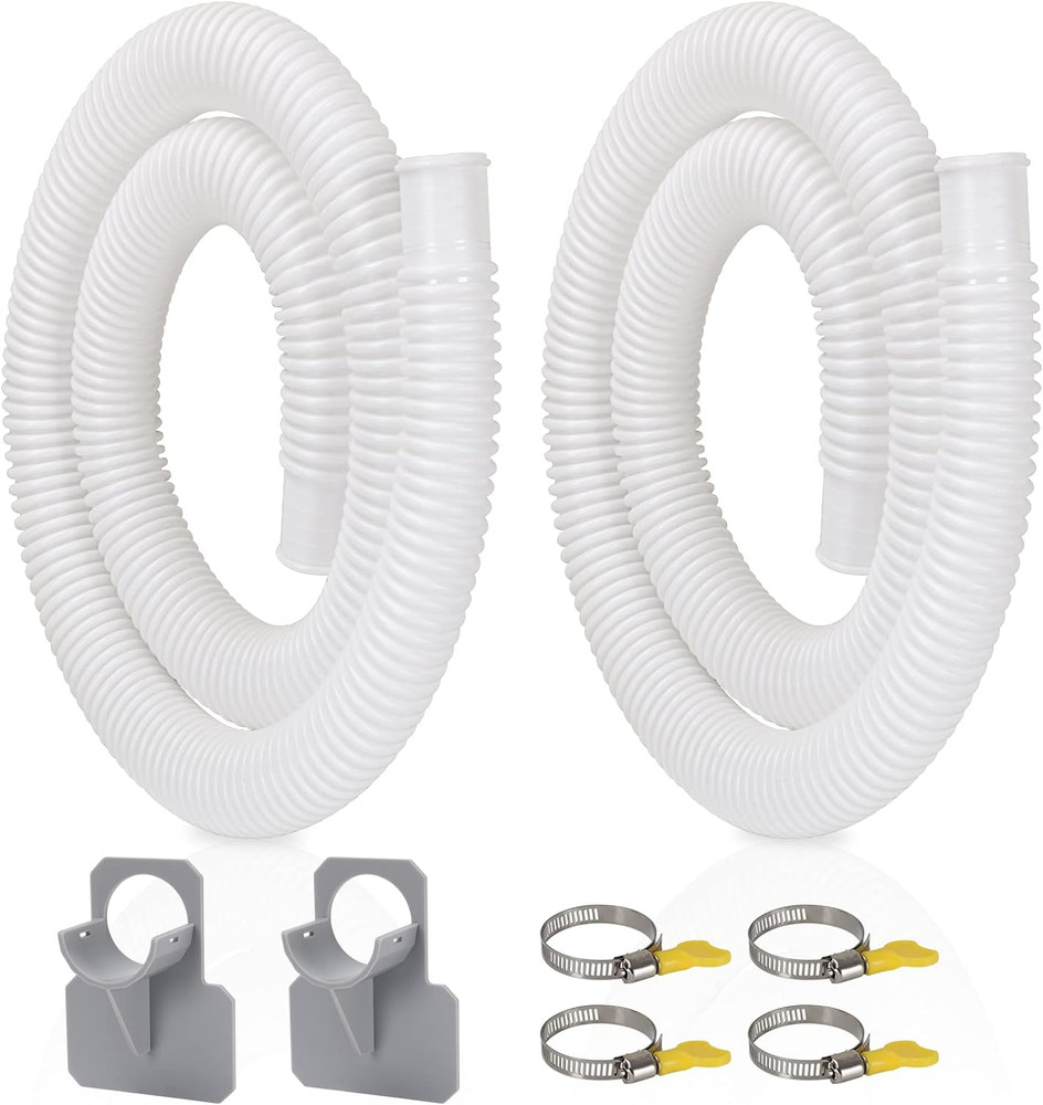 Pool Pump Hose for Ground Pools 2 Pack 1.25" Diameter Pool Filter Hose Accessory