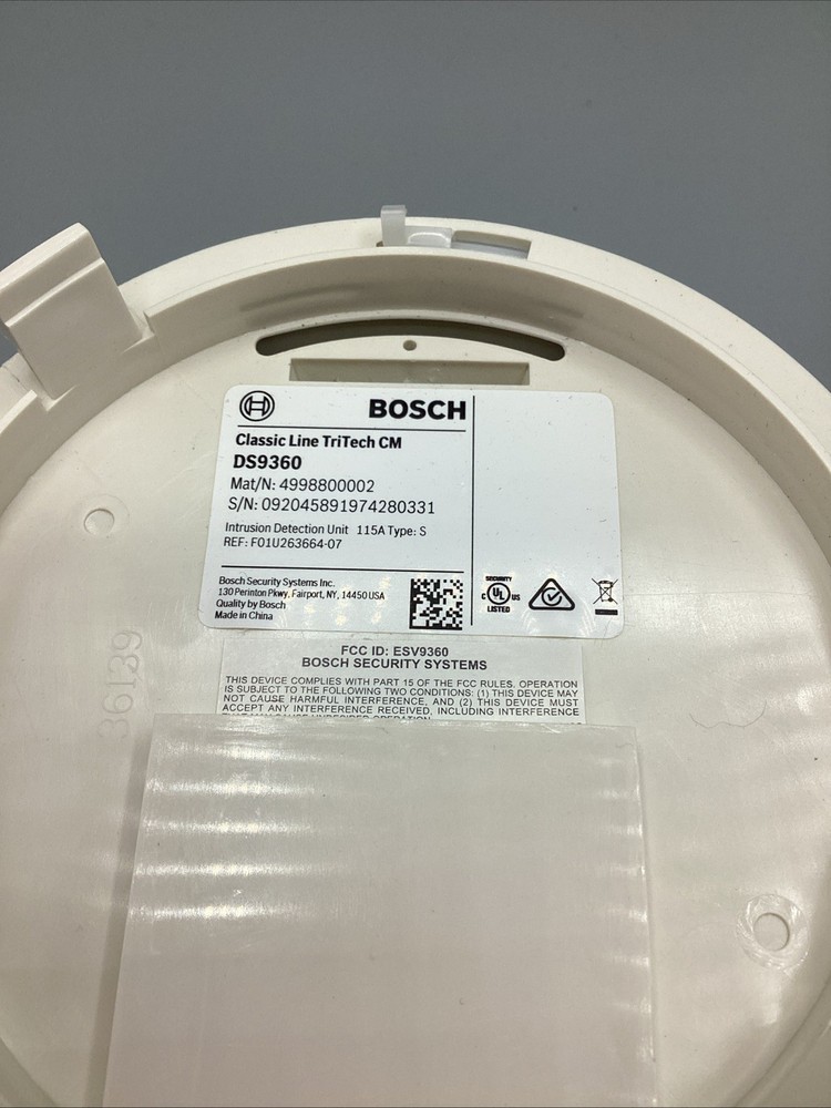 Used Bosch DS9360 Panoramic TriTech PIR Microwave Detector