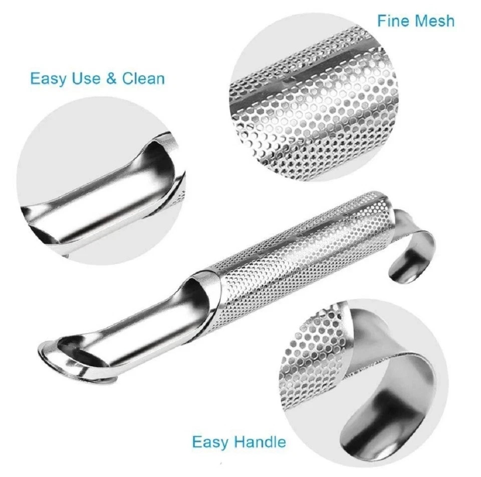 Stainless Steel Tea Diffuser Stick Loose Leaf Infuser Strainer with Hook Handle