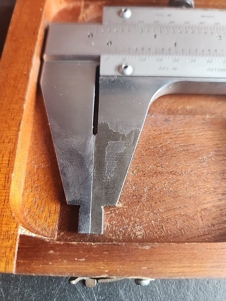 Starrett 123 14" Hardened & Stabilized Master Vernier Caliper w/case