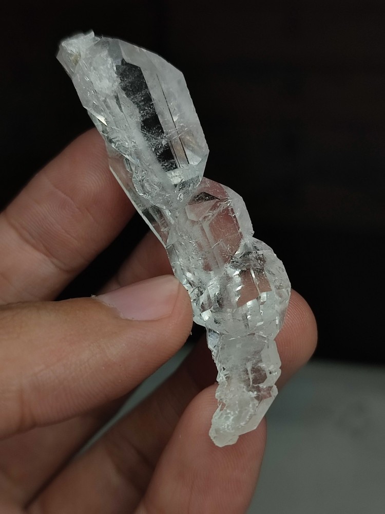 Faden Quartz Crystal With Beautiful Luster & Unique Growth-Pk