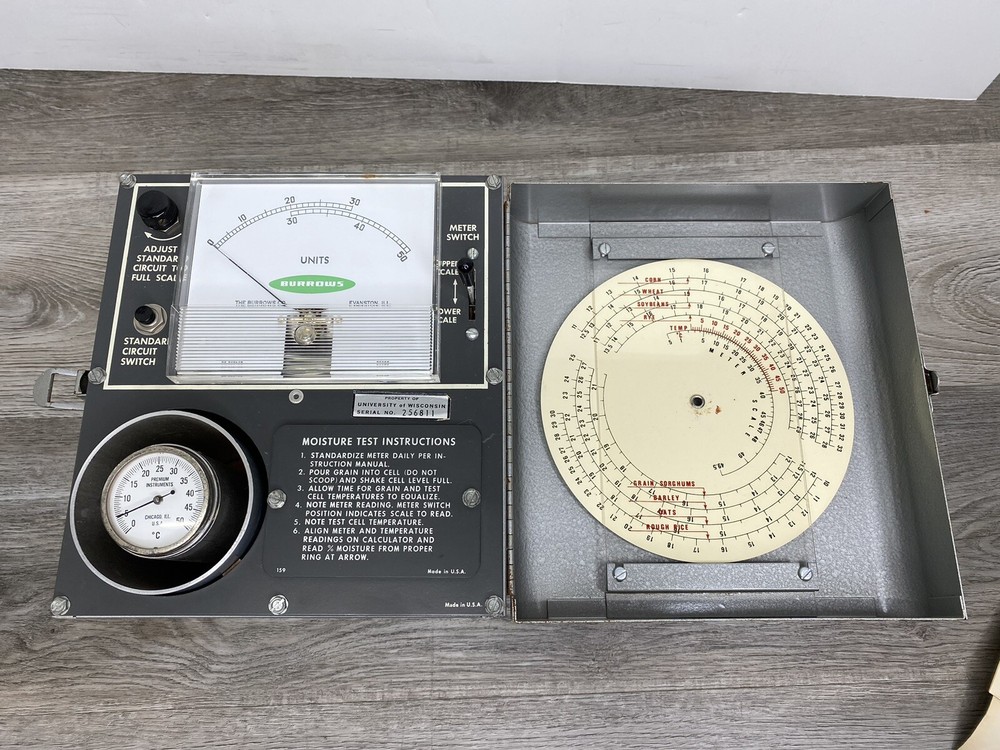 Vintage Burrows Safe Crop Moisture Tester *Untested*