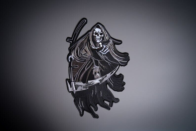 DARK REAPER Large Back Patch for custom biker vest