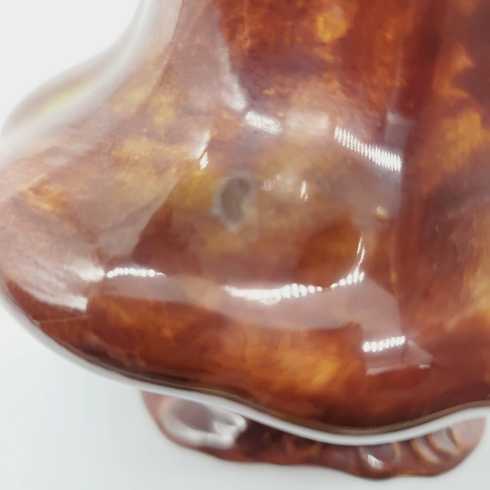 Vintage Ceramic Pitcher 6.5" Tall Brown