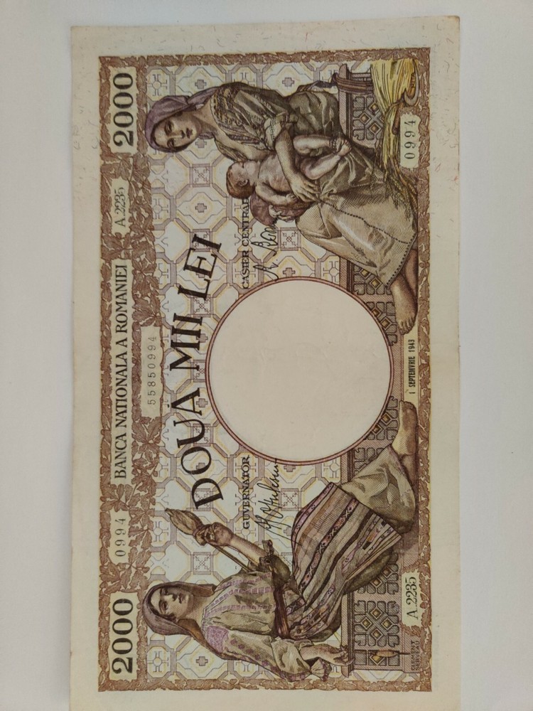 2000 lei 1943 vf +