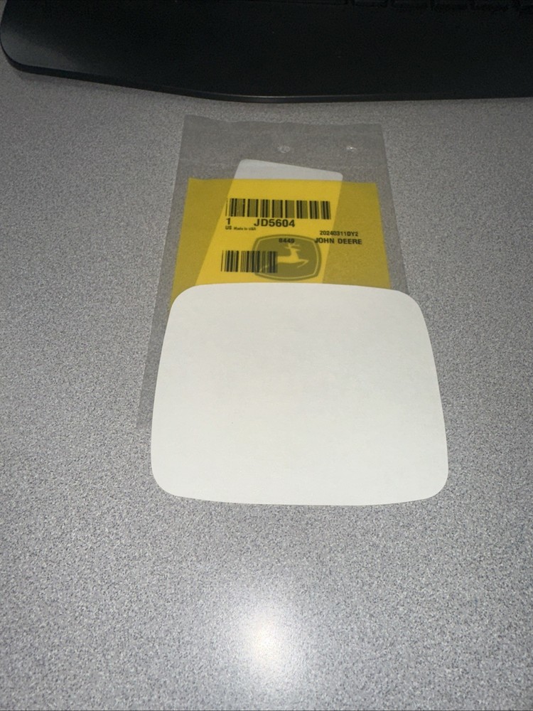 New John Deere Black & Silver Logo Decal JD 5604
