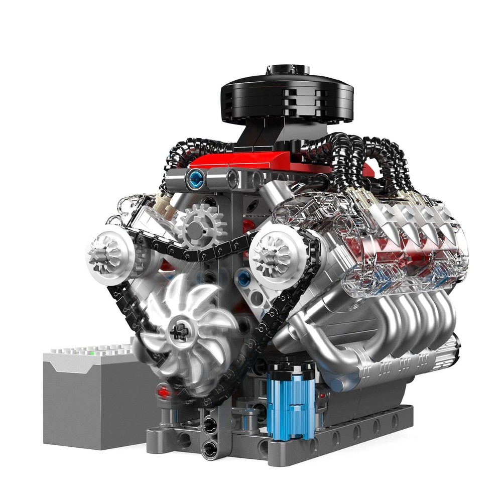 V8 Engine Motor Engineering Model Easy To Assemble With Strong Clamping Force