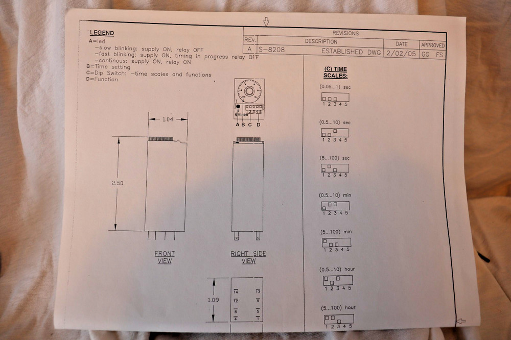 K-1310 GE Zenith Timer Relay Control Transfer Switch ATS Controller Controls ABB