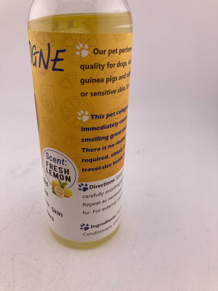 Pet Cologne - Fresh Lemon Scent - 8 fl oz Bottle