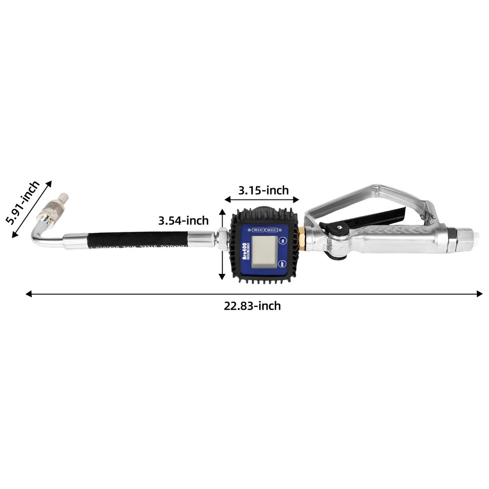 Digital Oil Transfer Gun with LCD Flow Meter, Adjustable Volume Control