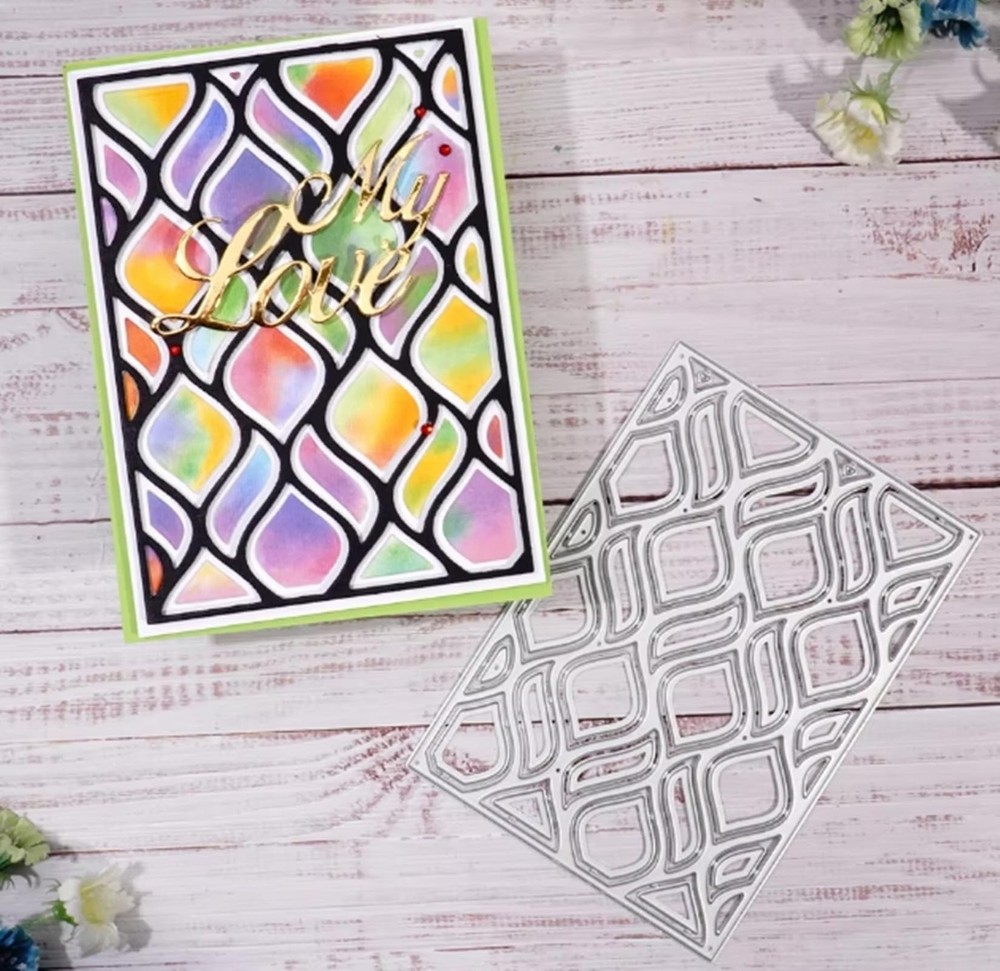 Rectangular Frame Metal Die Cuts,Rectangle Frame Wedding Cutting Dies Cut Ste...