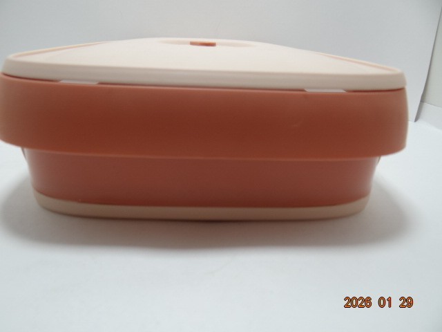 Egg Storage Box Pink and Light Pink Holds 18-20 Eggs Stackable Egg Box