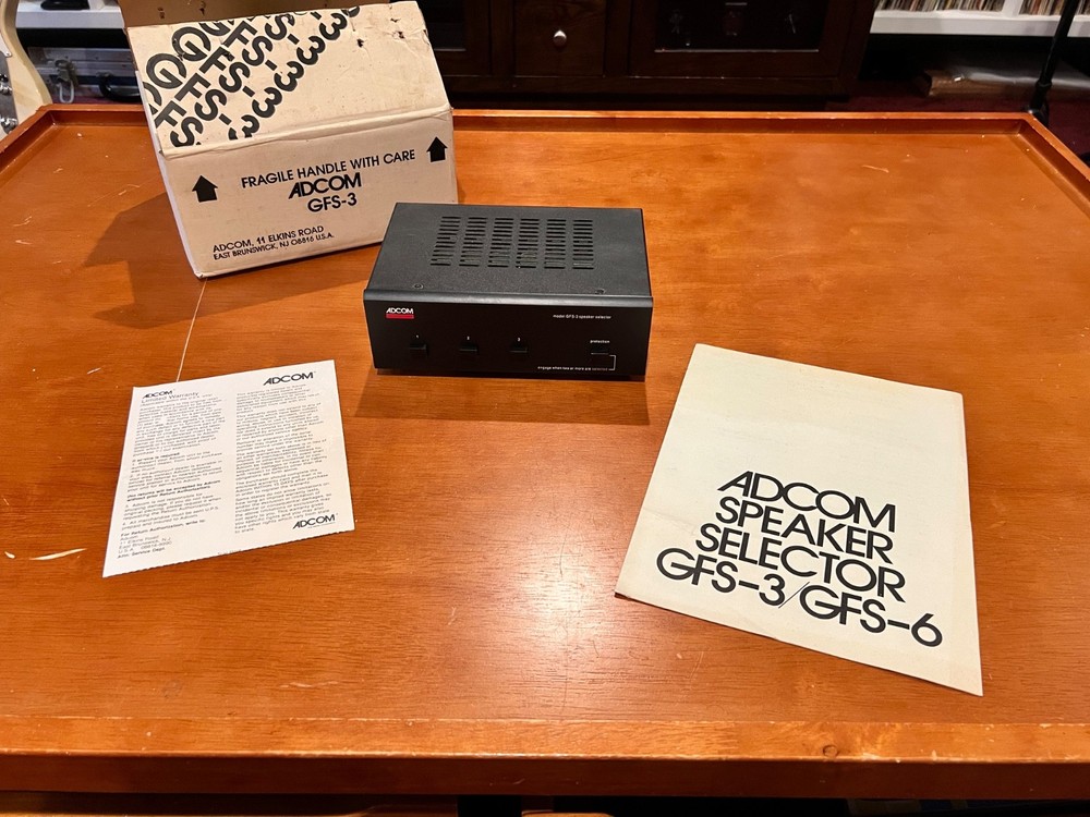 ADCOM GFS-3 Speaker Selector Switch – 3-Zone w/ Protection