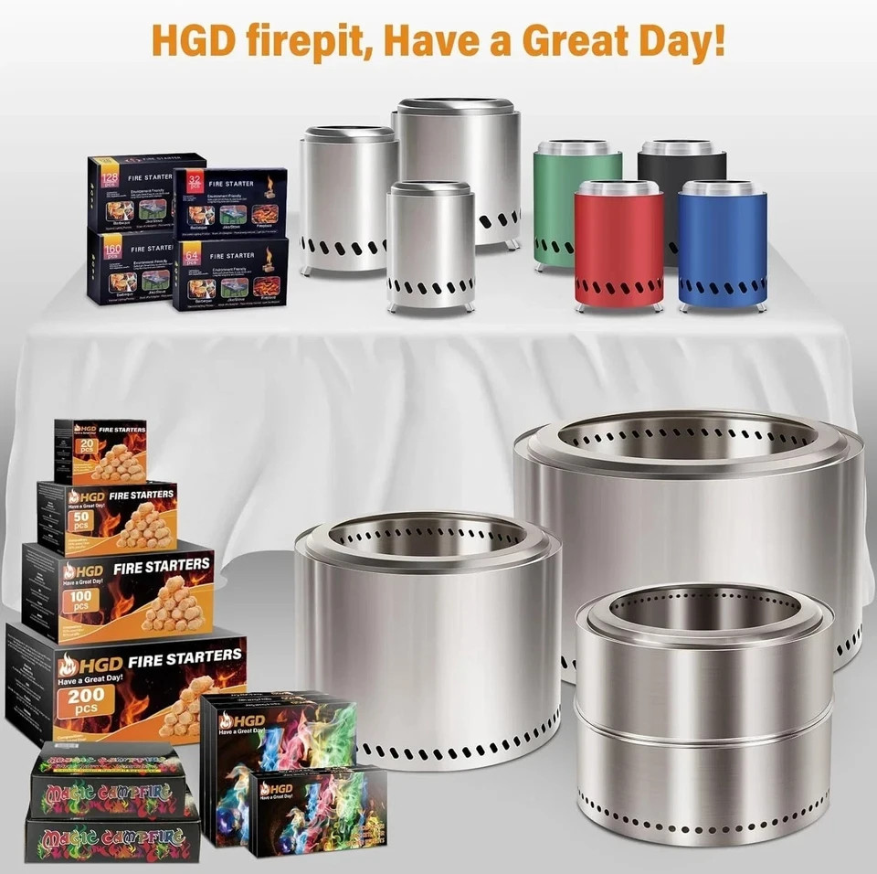 Fire Starter Squares 32, Odorless Fire Starters for Fireplace, Camping