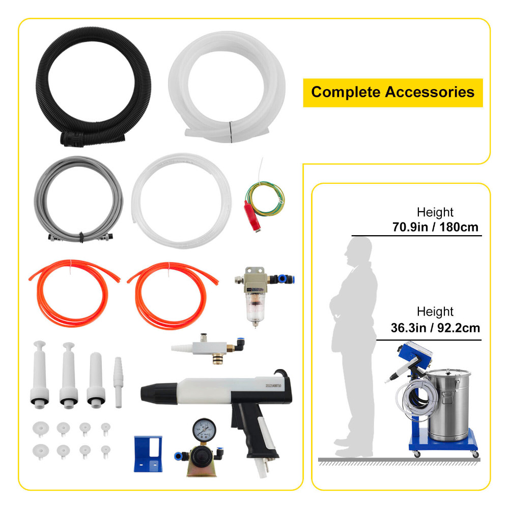 WX-958 Powder Coating Machine Electrostatic Spray Spraying Gun Paint System