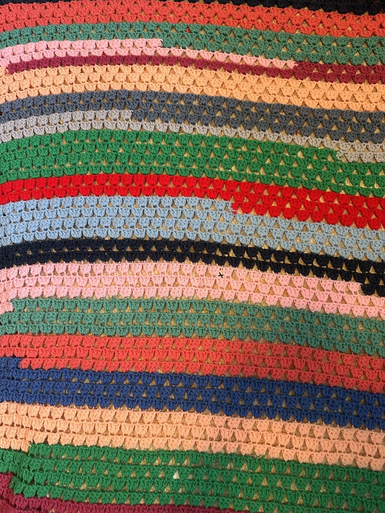 Crochet Afghan Throw Blanket 5x3'