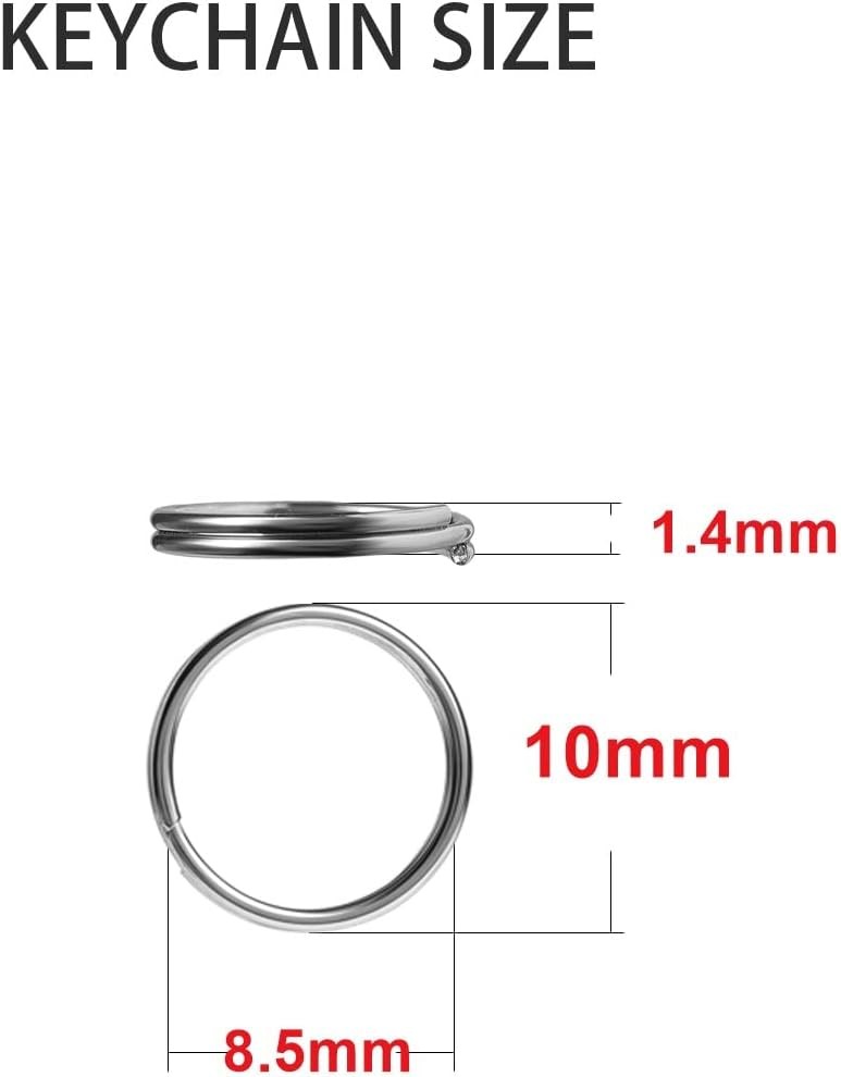 200pcs 10mm Mini Split Jump Ring with Double Loops Small Silver