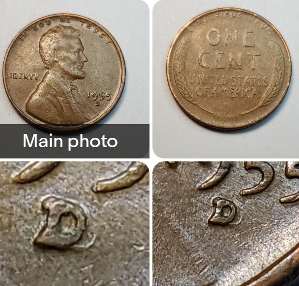 1955 D/D WRPM - OO3 Lincoln wheat cent #21