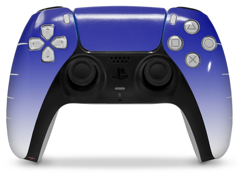 Skin Sony PS5 Controller Smooth Fades White Blue