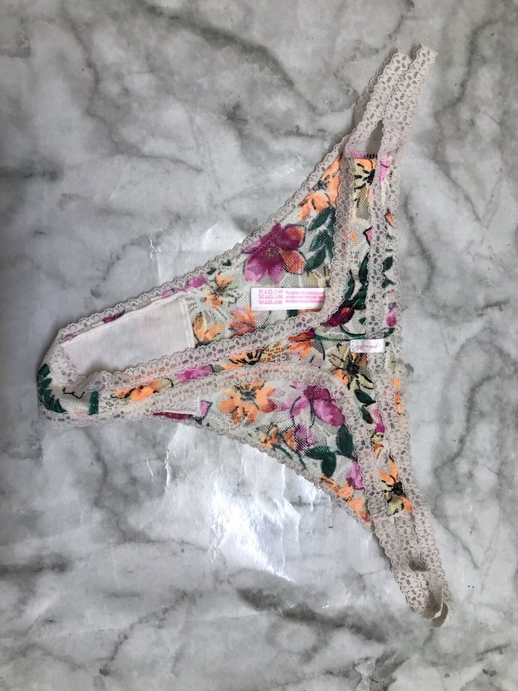 Victoria's Secret Thong String Double Strap Multicolor Panties X-Large Underware