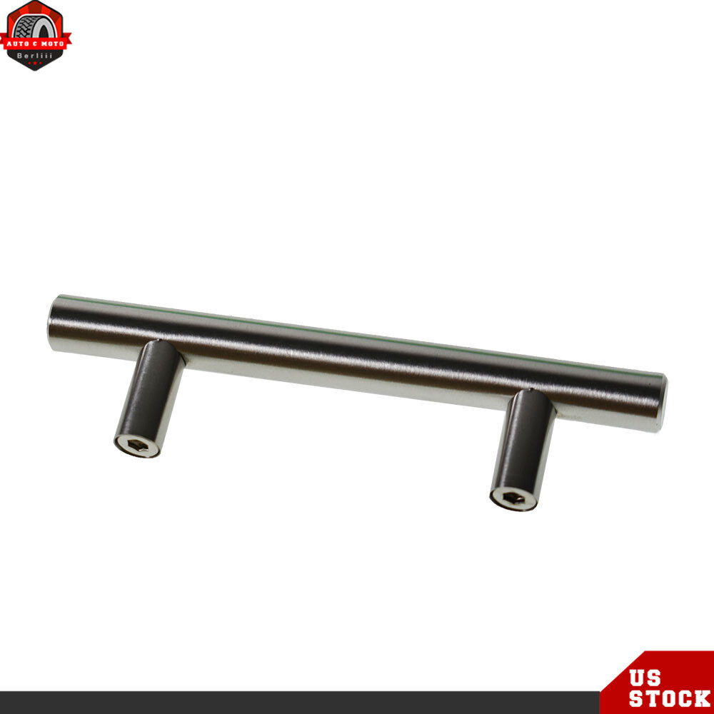 50 Pack 5 Inch Cabinet Pulls Kitchen Drawer Pulls Brushed Nickel Stainless Steel