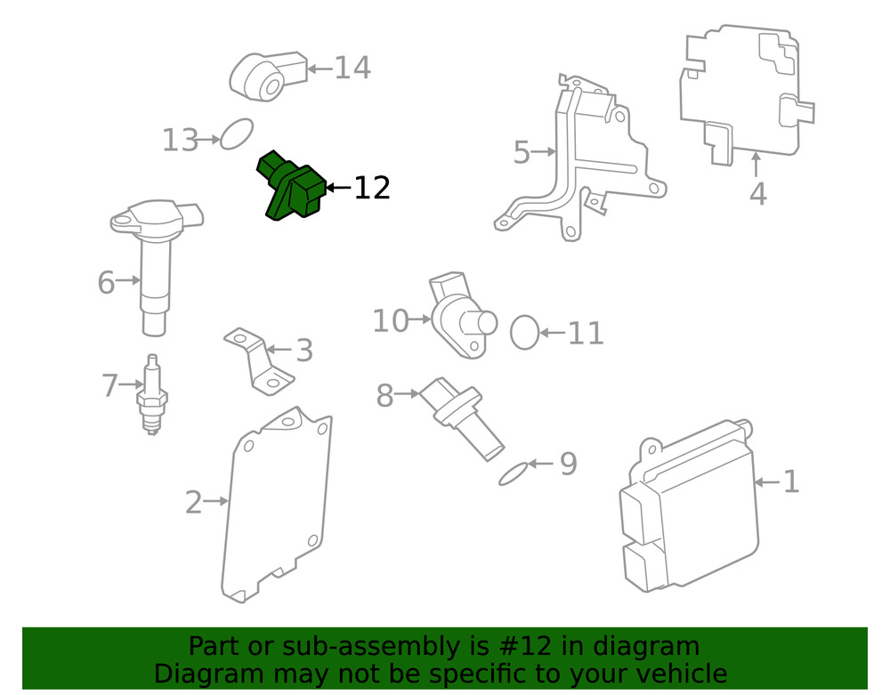 Genuine Mitsubishi Sensor 1865A211