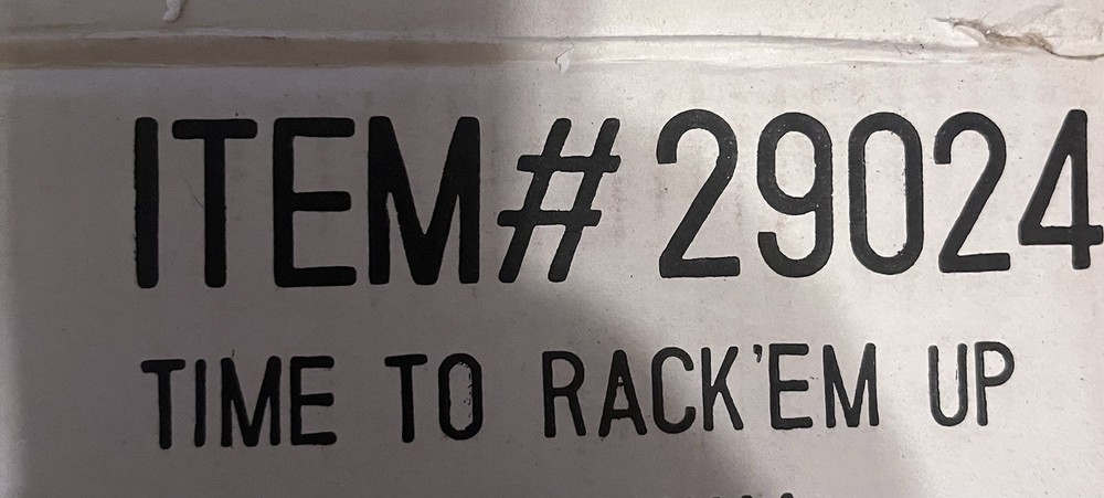 Time To Rack ‘em Billiards Clock NEW