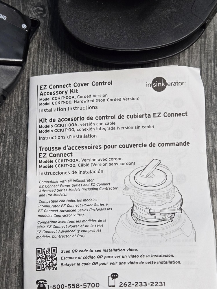 InSinkErator Adapter Kit For Magnetic Cover Start Activation