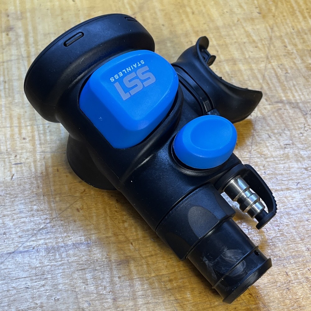 Atomic Aquatics SS1 Safe Second - Blue - Regulator/Inflator Combo