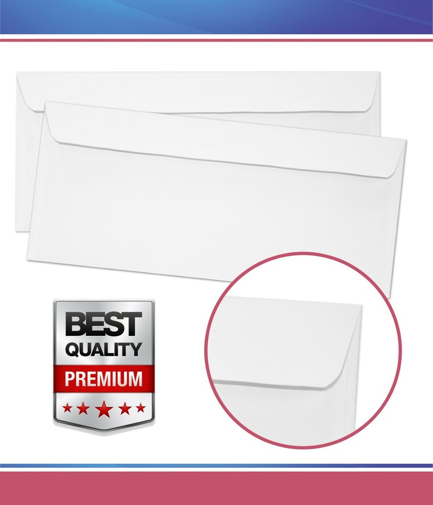 250 Double Window Security Gummed Check Envelopes - Compatible for QuickBooks