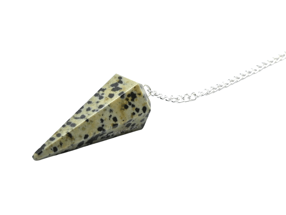 Dalmatian Jasper Dowsing Crystal Pendulum