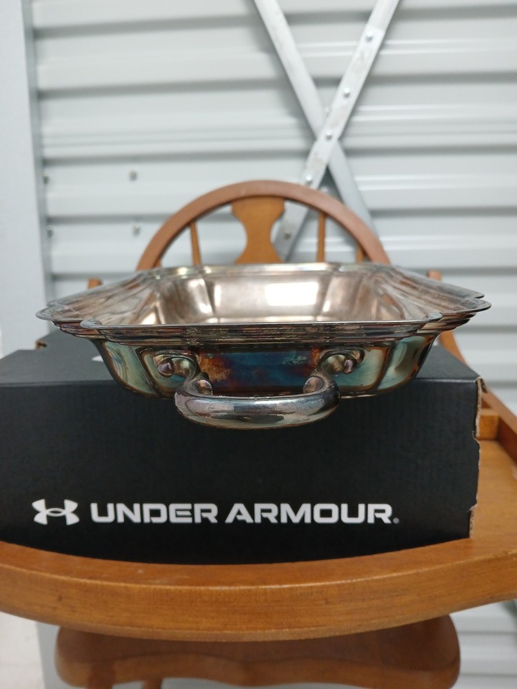 Vintage Chadwick Silverplated Rectangular Serving Dish w/ Handles Tray Serve SU