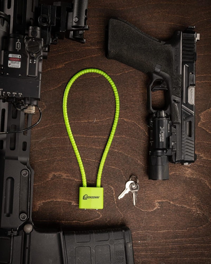Lockdown 15" Cable Gun Lock 2 Keys DOJ Approved - Open Box
