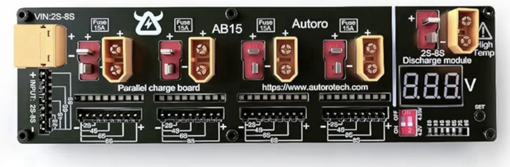 Parallel Lithium Battery Charging Board, Balanced LiPo Battery Charging Board...