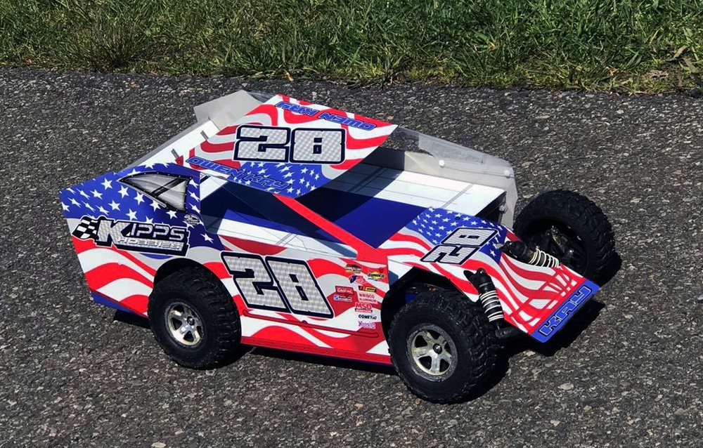 SALVAS MUDBOSS TRAXXAS SLASH AMERICAN FLAG THEME WRAP KIT