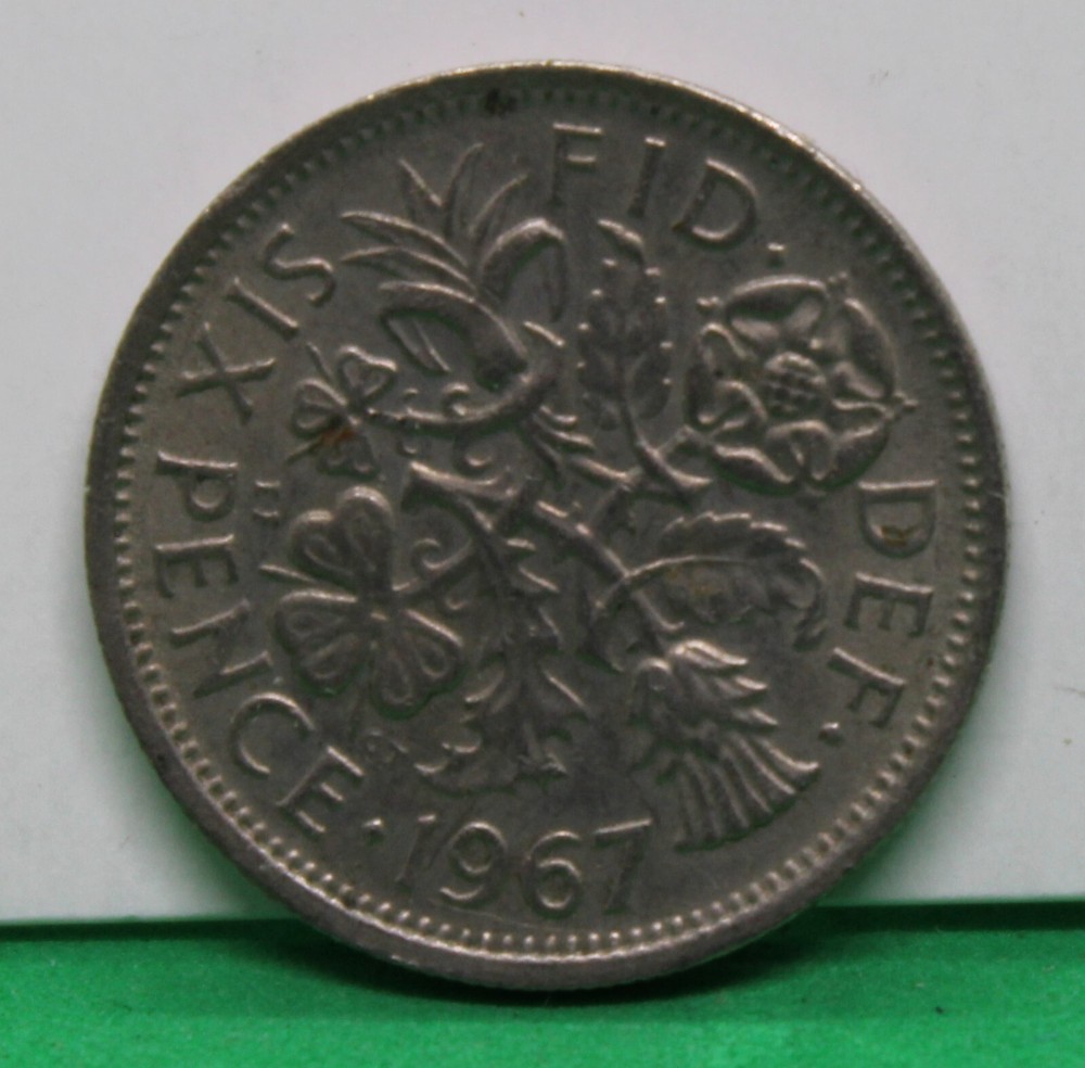 1967 Great Britain Sixpence