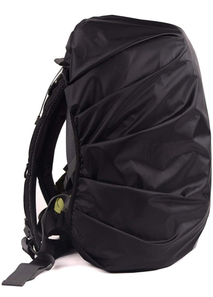 OOKOO Waterproof & Reflective Backpack Cover Black 45L - 55L