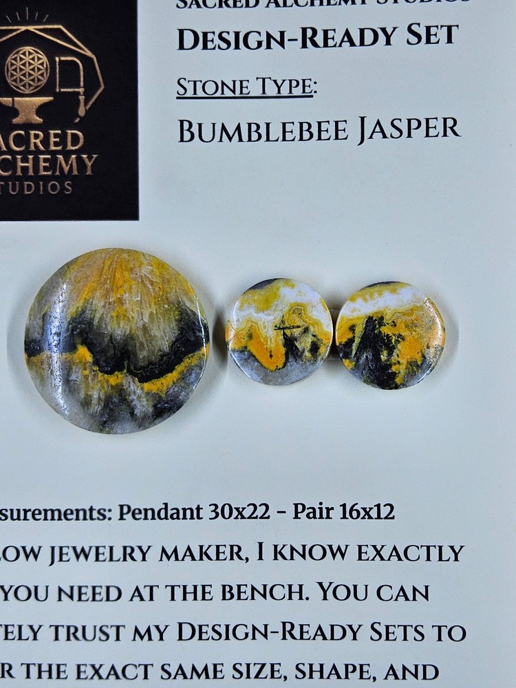 Circle Shape - Bumblebee Jasper - Design-Ready Set