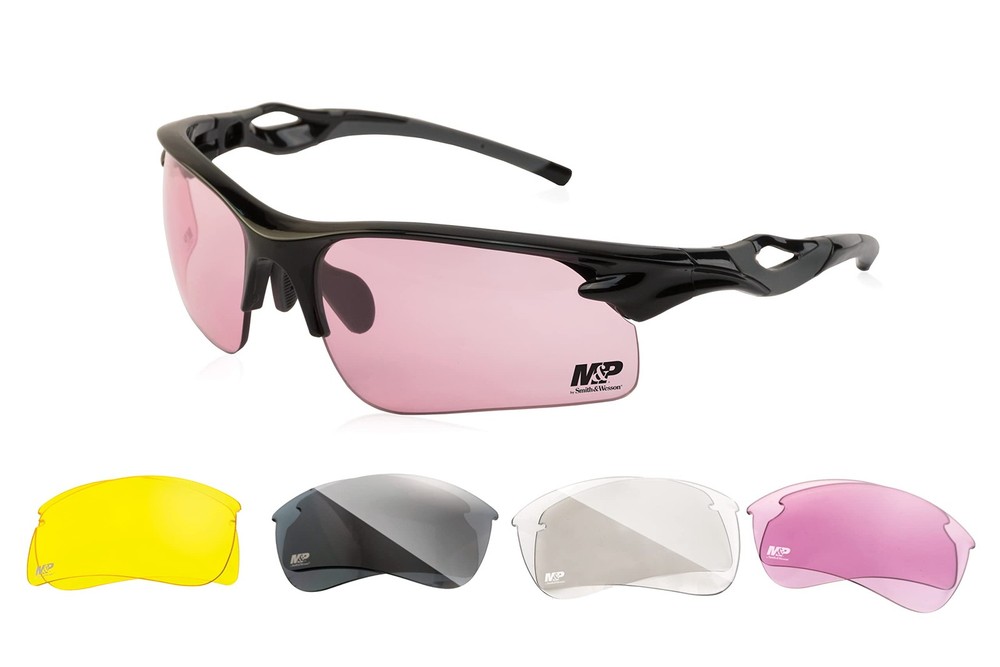 Smith  Wesson MP Harrier Half Frame Interchangeable Shooting Glasses with Imp...