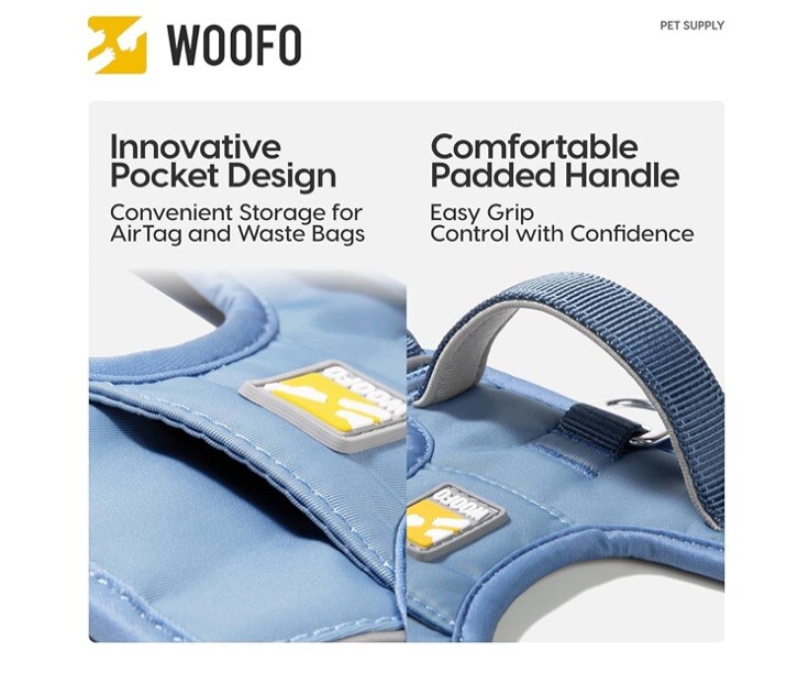 Dog Harness | No Pull Pet Harness, Super Adjustable and Wear-Resistant Large