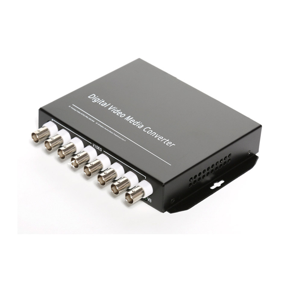 8CH Video Data Fiber Optical Converter Transmitter Receiver Servelliance system