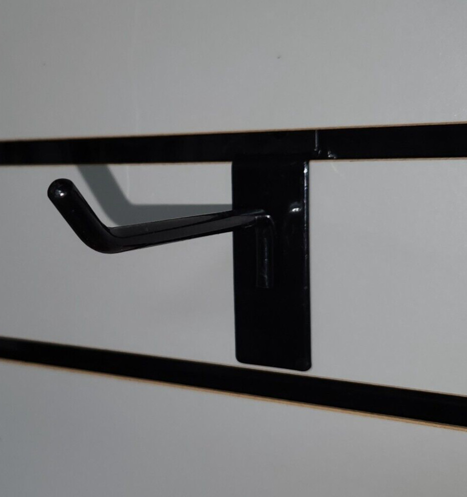 Slatwall Hooks - 4" Black (26 Count)