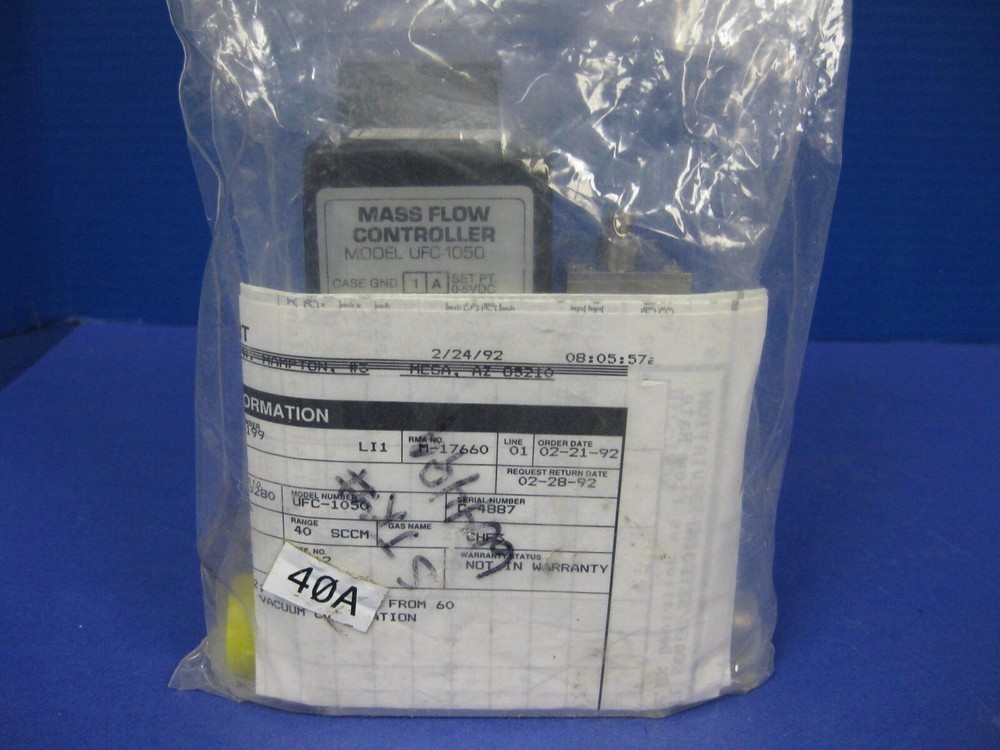 Unit UFC-1050 Mass Flow Controller, CHF3,  40 sccm, Reburbished